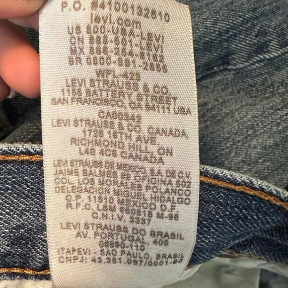 Levi’s 501 Button Fly Jeans 38x32 | Straight Fit Vintage Blue Denim Pants - Picture 7 of 9